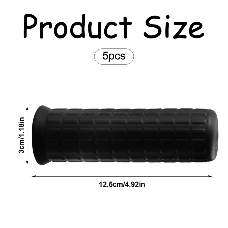 Luckious 2 pcs 30mm I.D.Non-slip Handle Sleeves,Non-slip Handle Sleeves for