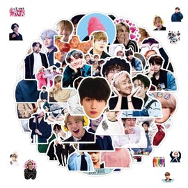 2 x 50 Pieces Kpop BTS Stickers, BTS Sticker Set, Kpop Stickers, Cute BTS Sticker Pack, Graffiti Waterproof Vinyl Stickers, Kpop Fans Stickers for Laptop, Scrapbook, Skateboard, Luggage