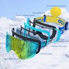 DIZOKIZO Ski Goggles Magnetic Replaceable Lens Snow Goggles for Men