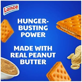Lance Toast Chee Peanut Butter Sandwich Crackers, (40 Count) Bulk Box