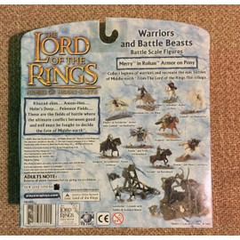 Lord of the Rings Armies of Middle Earth Warriors And Battle Beasts Merry in Rohan Armor on Pony