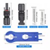 40 Pares Conectores Solares Macho - Hembra MC4 con Llave
