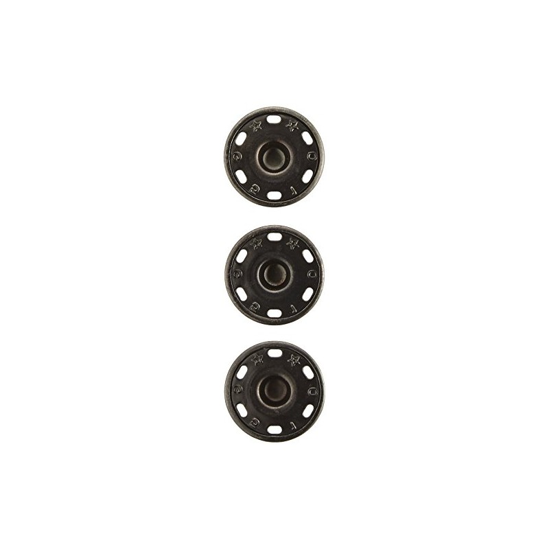 Clover スナップ 21mm 3組入り 黒 26-555