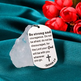 ACCOLIAMBER Religious Christian Inspirational Gifts for Women Men Easter Gifts for Kids Cross Keychain Bible Verse