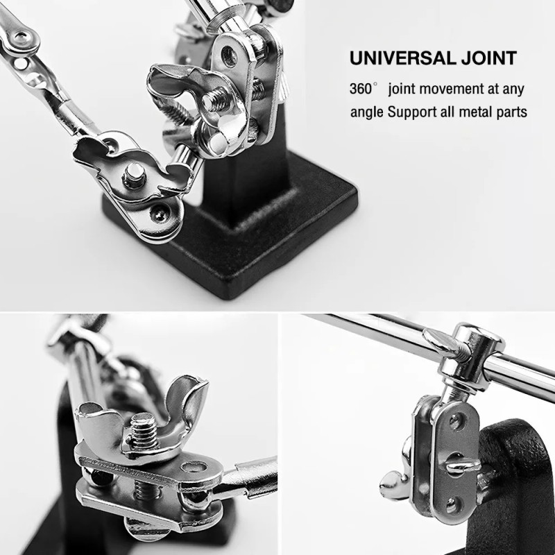 Lupa Con Led Pinza Base Para Cautín Reparacion Electrónicos