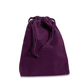 Paper Mart Purple Velour Bags | Quantity: 25 | Width: 2"