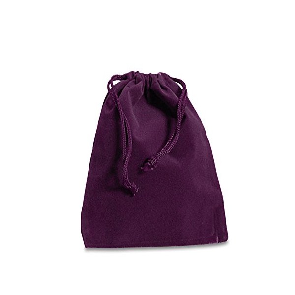 Paper Mart Purple Velour Bags | Quantity: 25 | Width: