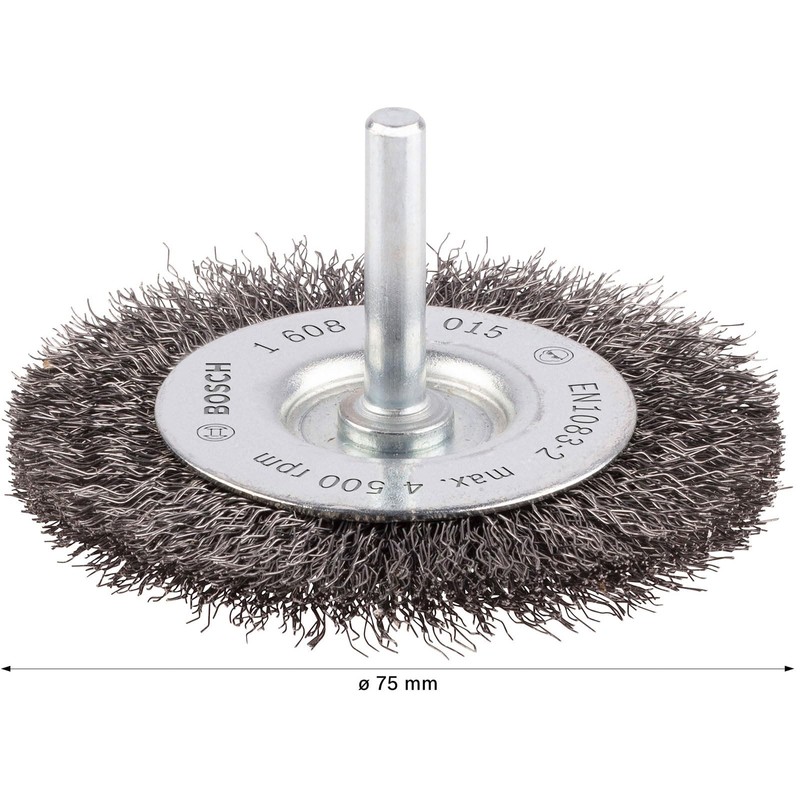 Bosch 1x PRO Steel Longlife Wire Wheel, Crimped Wire for