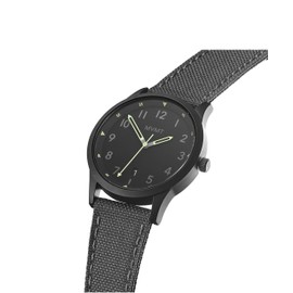 MVMT Herren Analog Quarz Uhr mit Segeltuch Armband, Black, Bracelet