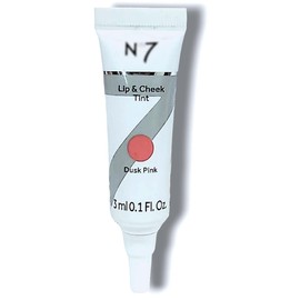 Lip & Cheek Tint - Dusk Pink Shade by Nō7 | A Lightweight & Buildable Lip & Cheek Tint, Delivers a Healthy Looking Glow & Natural Pop of Colour | 3mL-Mini Size