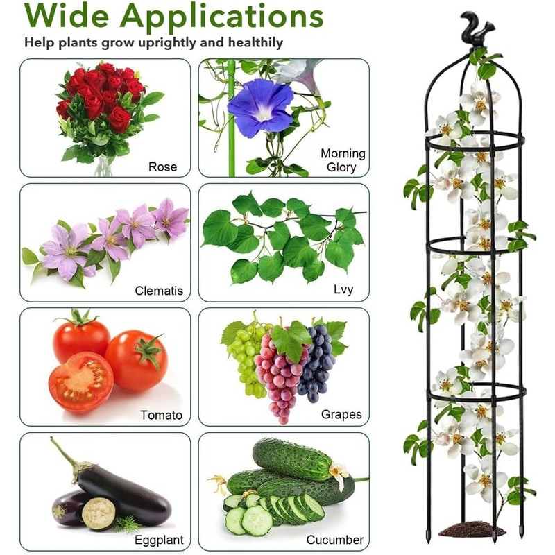 HASTHIP® Estacas de Soporte para Plantas jardín - Soportes plástico