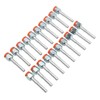 20PCS Air Conditioning Hose Barb Fitting Straight Aluminum High Strength