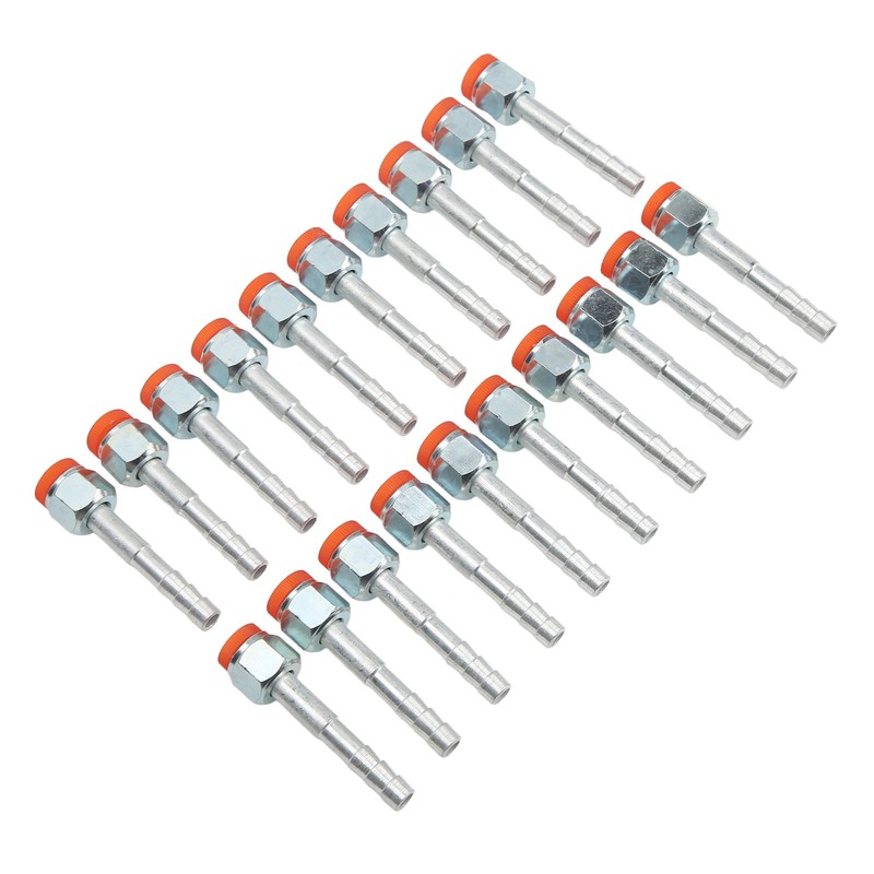 20PCS Air Conditioning Hose Barb Fitting Straight Aluminum High Strength