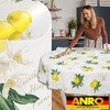 ANRO Oilcloth tablecloth, washable wax tablecloth, garden tablecloth, round, oval,
