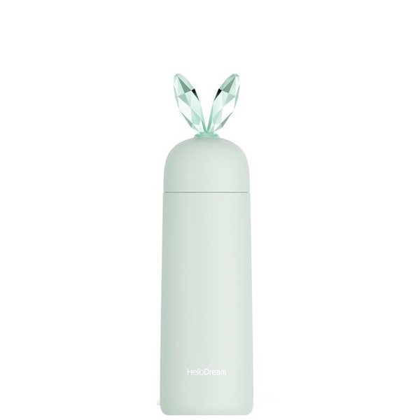 One & Only Baby Thermos Bottle Rabbit Crystal Ears Light Cyan, 270ml