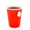 Restaurantware 12 Ounce Disposable Coffee Cups 25 Ripple Wall Hot