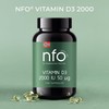 NFO Vitamin D3 2000 [100 Capsules] Norwegian Natural High-Dose Vitamin