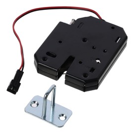 SSHHUI DC 12V 2A Electric Latch Lock, Cabinet Electromagnetic Lock, Electric Control Lock and Mini Electric Bolt Lock