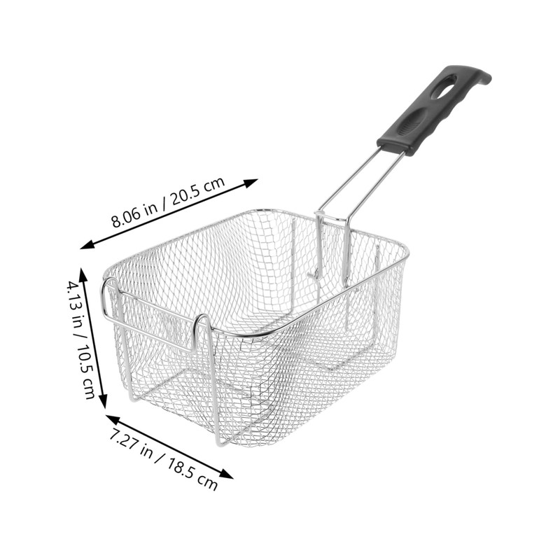 Alipis Stainless Steel Deep Fry Basket Mesh Strainer Frying Screen
