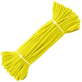 Marine Masters 1/8" X 25' Yellow Bungee Cord - Polyester Marine Grade Heavy Duty Shock Stretch Rope Elastic - Kayak, Trailer Strap Used in Many Purpose