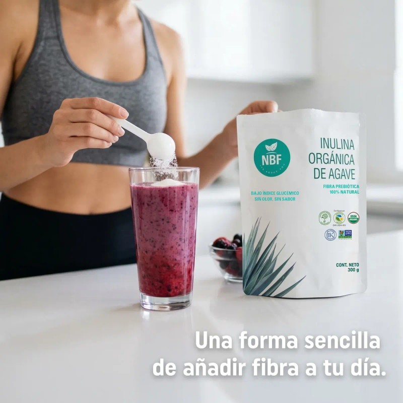 Inulina Agave Orgánica Fibra Prebiótica 300 Nbf