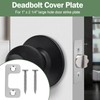 Large Hole Strike Plate - Door Lock Plate for Exterior