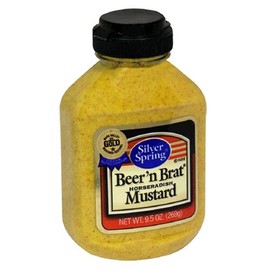 Silver Springs Mustard, Beer 'n Brat, 9.5-Ounce Squeeze Bottles (Pack of 9)