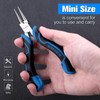 SPEEDWOX 5 Inch Round Nose Pliers for Jewelry Making, Mini