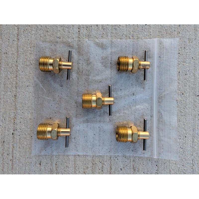 1/4'' NPT Brass Drain Valve for Air Compressor Tanks