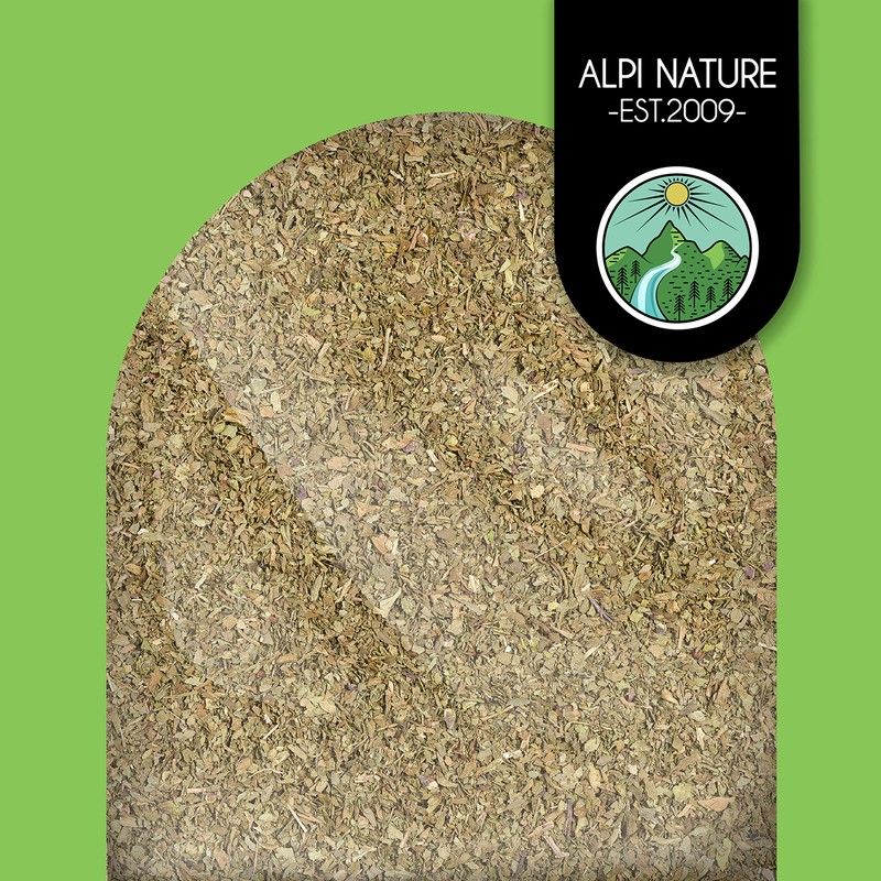 Basil grated (500g, 1.1lb), basil gently dried, 100% pure and