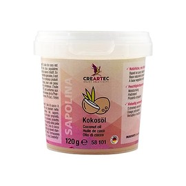 CREARTEC - kosmetisches Kokosöl (basisch) - Seifenzusatz 120g - wirkt erfrischend - zur Seifenherstellung - Made in Germany