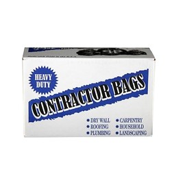 PLASTIC PRINCE 33" x 48" 42 Gallon 3Mil Clear Contractor Bags, 50/Case