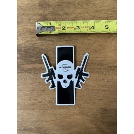 Various Brands N-Vision Optics Skull Sticker/Decal Shot Show 2023 Approx 4x4”