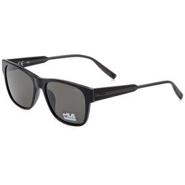 Fila Unisex SFI311 Sunglasses, Black Top + Grey, 54, Black Top+Grey