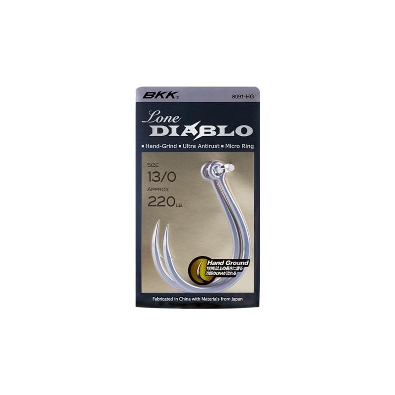 BKK Lone Diablo Ultra Antirust 3/0# Single Hook