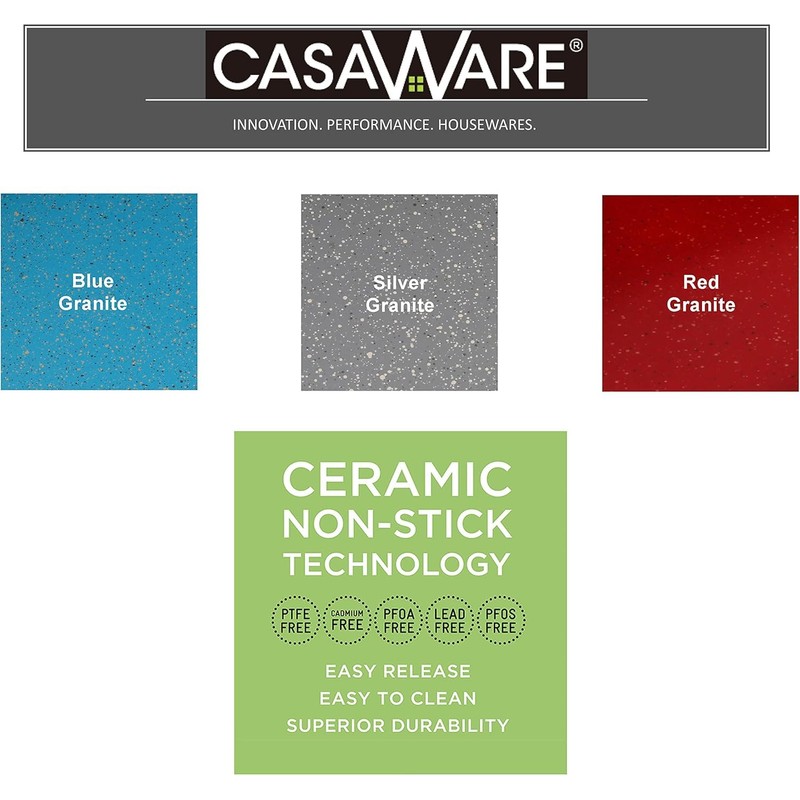 casaWare 2pc Large Flat Baking Cookie Sheet, 12.5 x 14-inch