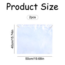 Luckious 2 PCS Satin Drawstring Storage Bag - Versatile Travel Organizer for Handbags, Makeup, and Shoes - Luxury Satin Material for Home and Travel Use