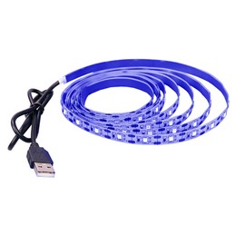 KXZM USB LED Strip Light Daylight White, 5V USB Powered 13.2ft 240LEDs Flexible SMD2835 High Brightness 6000-6500K No-Waterproof IP33 LED Tape Lights(2pcs x 6.6ft)