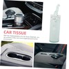 FOMIYES 3pcs Box Cute Cylinder Car Tissue Container Portable Travel