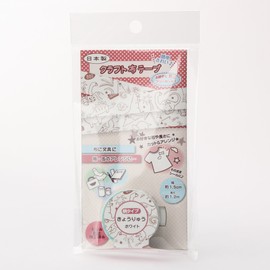 Yunineem AJUN-105 Craft Cloth Tape, White, 0.6 inches (15 mm)