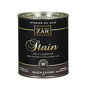 ZAR Semi-Transparent Black Caviar Oil-Based Polyurethane Wood Stain 1 qt.4