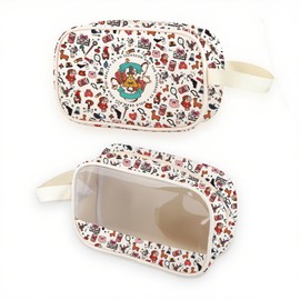 TGBJE Bill Inspired Clear Makeup Bag Cartoon TV Series Inspired Toiletry Pouch Cipher Merchandise (Illusion)