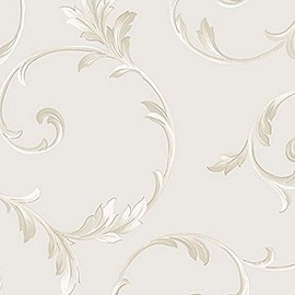 Manhattan Comfort NWIM36417 Greenacres Decorative Home Wallpaper, Light Beige
