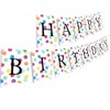 SEBMNOO Happy Birthday Banner, Multicolored, 4.72" x 7.09", Birthday Occasion,