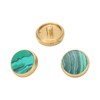 3 Pcs Trumpet Valve Cap Embedded Green Standard Metal Finger