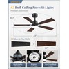 Fanbulous 2 Pack of 42 Ceiling Fans with Lights and