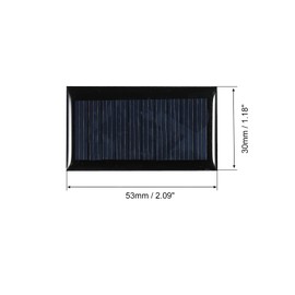 MECCANIXITY Mini Solar Panel Cell 5V 45mA 0.225W 53mm x 30mm for DIY Electric Power Project Pack of 5