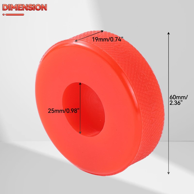 Hydraulic Bottle Jack Pad Adapter Rubber Protection 25mm Hole On
