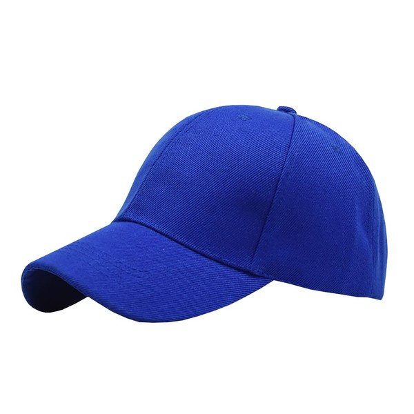 Foetest - Gorra de béisbol ajustable, gorra de béisbol, informal, gorra deportiva de algodón, color sólido, Azul, Talla única