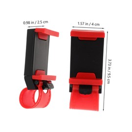 CHILDWEET 2pcs Adjustable Steering Wheel Phone Holder Dashboard Cellphone Mount for Easy Installation Cars Compatible Smartphones Secure Clip Design